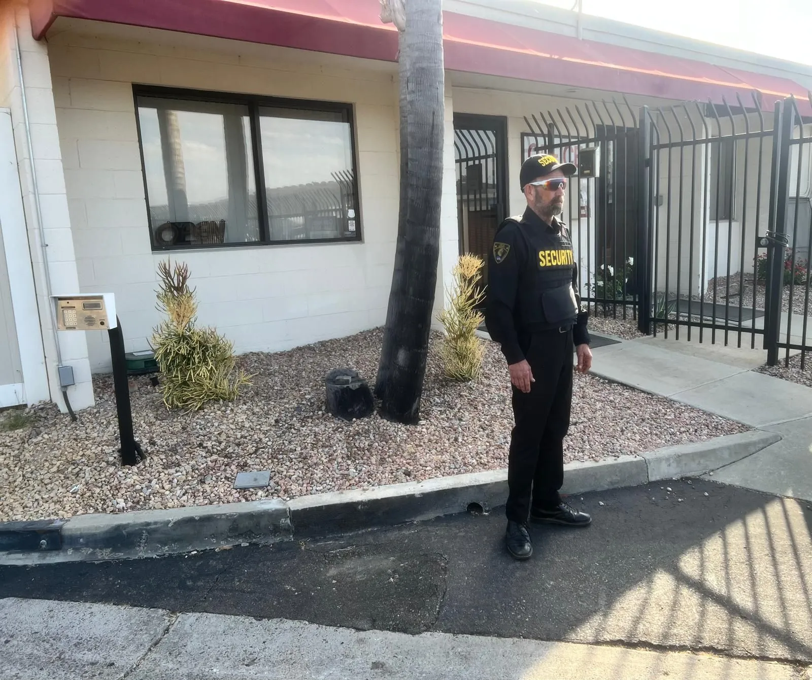 CAT III Security guard at a gated property
